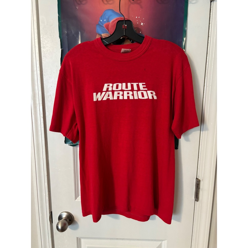 Vintage Signal Route Warrior Enjoy Coke Red T-Shirt Mens XL Single Stitch USA